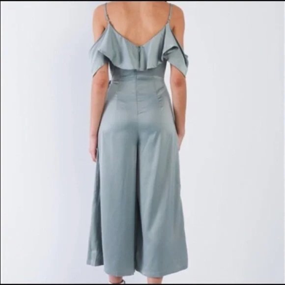 TA LOS ANGELES Sage Silky Jumpsuit NWOT - Picture 4 of 4